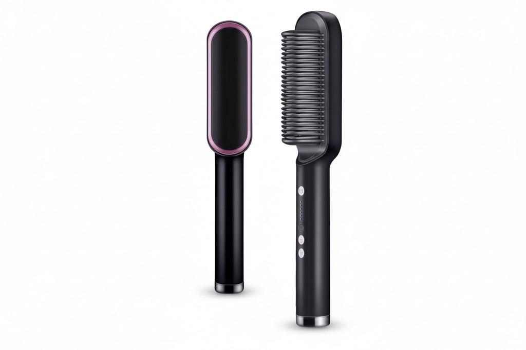 Grzebień z wbudowaną prostownicą