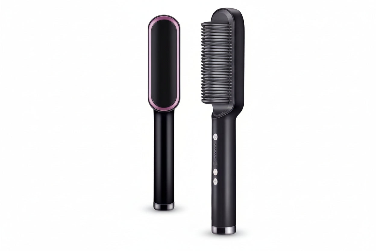 Grzebień z wbudowaną prostownicą